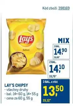 Makro Lay’s Chipsy nabídka