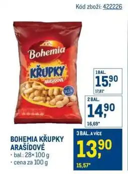 Makro Bohemia Křupky arašídové nabídka