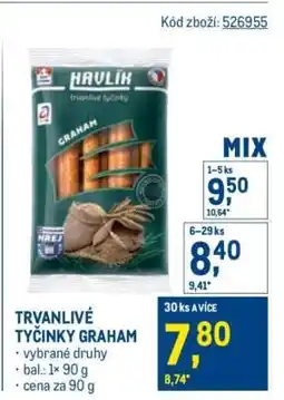 Makro TRVANLIVÉ TYČINKY GRAHAM nabídka