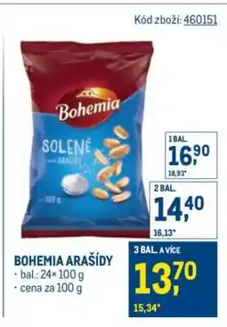 Makro BOHEMIA ARAŠÍDY nabídka
