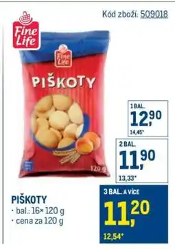 Makro Piškoty nabídka