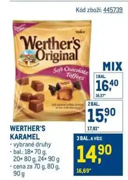 Makro WERTHER'S KARAMEL nabídka