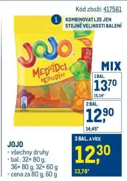Makro JOJO nabídka