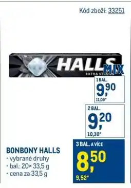 Makro BONBONY HALLS nabídka