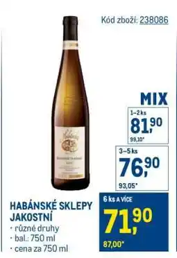 Makro HABÁNSKÉ SKLEPY JAKOSTNÍ nabídka