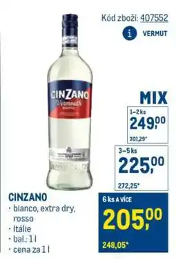 Makro Cinzano nabídka