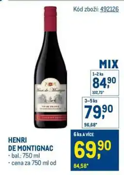Makro HENRI DE MONTIGNAC nabídka