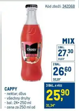 Makro Cappy nabídka