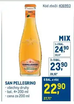 Makro San Pellegrino nabídka