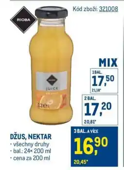 Makro Džus, Nektar nabídka
