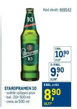 Makro Staropramen 10 nabídka