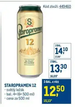 Makro Staropramen 12 nabídka
