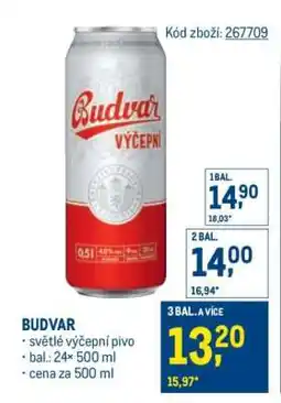 Makro Budvar nabídka