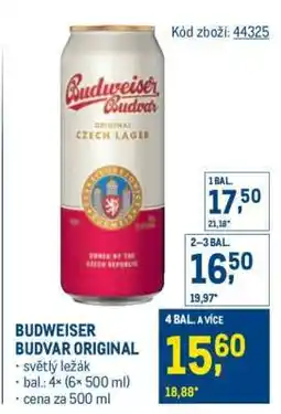 Makro Budweiser Budvar original nabídka