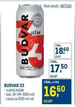 Makro Budvar 33 nabídka