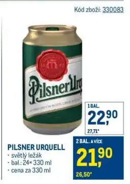 Makro Pilsner Urquell nabídka