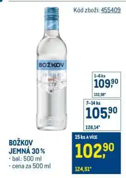 Makro BOŽKOV JEMNÁ 30 % nabídka