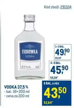 Makro Vodka 37,5 % nabídka
