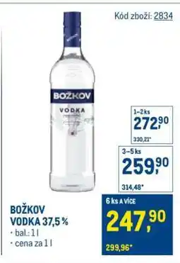 Makro Božkov Vodka 37,5 % nabídka