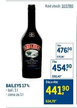 Makro Baileys 17 % nabídka