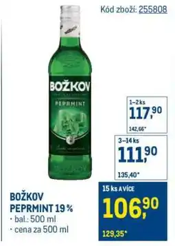 Makro Božkov Peprmint 19 % nabídka