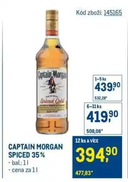 Makro Captain Morgan Spiced 35 % nabídka
