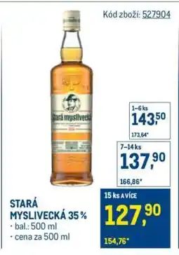 Makro STARÁ MYSLIVECKÁ 35% nabídka
