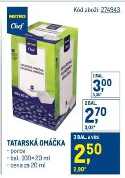 Makro Tatarská omáčka nabídka