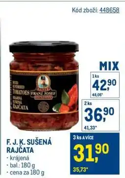 Makro F. J. K. SUŠENÁ RAJČATA nabídka