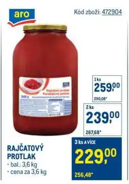 Makro Rajčatový protlak nabídka