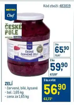 Makro Zelí nabídka