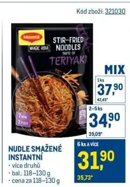Makro NUDLE SMAŽENÉ INSTANTNÍ nabídka