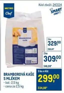 Makro Bramborová kaše s mlékem nabídka