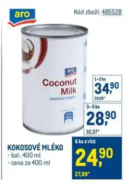 Makro Kokosové mléko nabídka