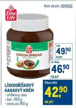Makro LÍSKOŘÍŠKOVÝ KAKAOVÝ KRÉM nabídka