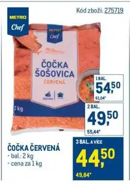 Makro Čočka červená nabídka