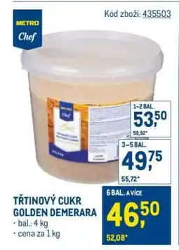 Makro Třtinový cukr Golden Demerara nabídka