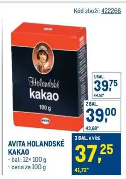 Makro Avita Holandské kakao nabídka