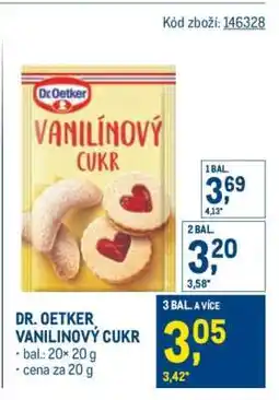 Makro Dr. Oetker Vanilínový cukr nabídka