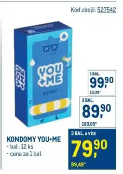 Makro Kondomy You&Me nabídka