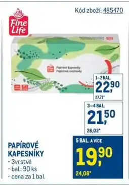 Makro Papírové kapesníky nabídka