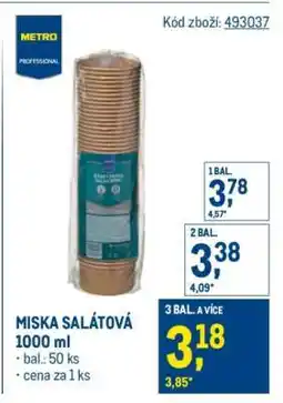 Makro MISKA SALÁTOVÁ 1000 ml nabídka