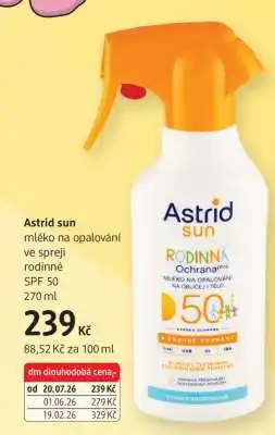 dm drogerie Astrid Sun nabídka