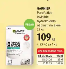 dm drogerie GARNIER PureActive Invisible hydrokoloidní náplasti na akné 22 ks nabídka