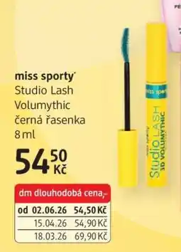 dm drogerie Miss Sporty nabídka