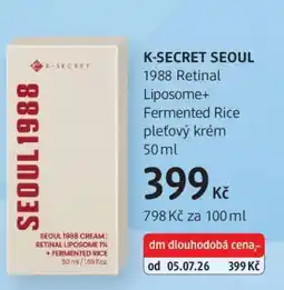 dm drogerie K-SECRET SEOUL nabídka