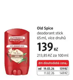 dm drogerie Old Spice nabídka
