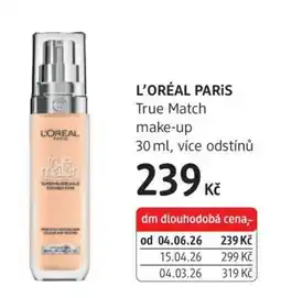 dm drogerie L’Oréal Paris True Match make-up nabídka