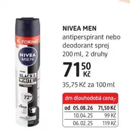 dm drogerie Nivea Men nabídka