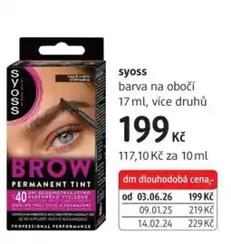 dm drogerie Syoss nabídka